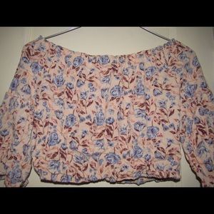 Flowery crop top